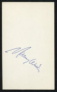 Maury Wills signed autograph auto 3x5 index card Baseball Player 8274