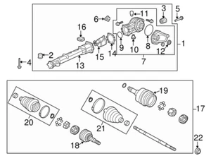 GM # 15839521 -Rear Differential Pinion Seal Housing Frt Seal. * NEW / OE * - Picture 1 of 4