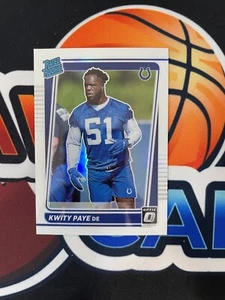 Kwity Paye SP RC VARIATION Silver Holo Prizm Rated Rookie 2021 Donruss Optic 248 - Bild 1 von 2