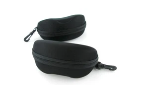 1‑Pack Black Zippered Eyeglasses Hard Case – Durable Safety Glasses Carry Box - Picture 1 of 6