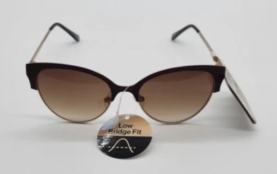 MARCOS DE METAL FOSTER GRANT LOW BRIDGE FIT GRANATE OJO DE GATO 100 % UVA-UVB Foto 1 de 4