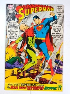 Superman #205 DC Comics 1968 Neal Adams-c en muy buen estado/en muy buen estado- "El hombre que destruyó Krypton" - Imagen 1 de 4