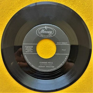 Johnny Preston – Running Bear / My Heart Knows: Mercury # 71474X45 ~ 1959: EX - Picture 1 of 4