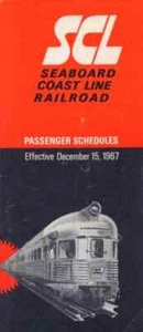 Horario de pasajeros Seaboard Coast Line 1967 envío gratuito - Imagen 1 de 1