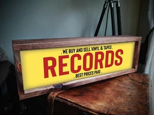 Vinyl Record Collector Light Sign - Vinyl Record Lightbox - Light Up Sign - Picture 1 of 1