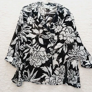 Blusa Talla XL Encubrimiento Ropa de Vacaciones Resort Transparente Blossomcore Ropa de Oficina Elegante - Imagen 1 de 19