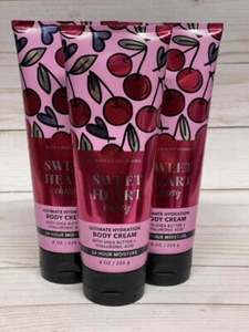 x3 Bath & Body Works Sweetheart Cherry Ultimate Hydration Body Cream - Picture 1 of 1