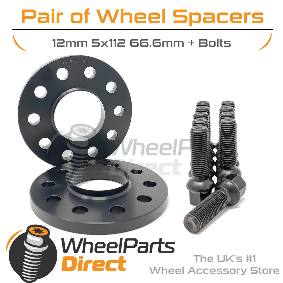 Espaciadores de rueda (2) y pernos de 12 mm para Infiniti QX30 16-19 en ruedas originales Foto 1 de 1