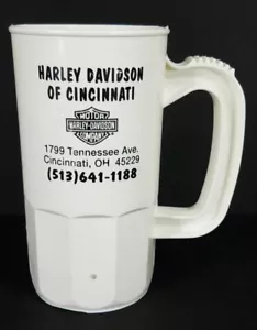 Harley-Davidson of Cincinnati Weiß Schwarz Sammler Plastikbecher Becher mit Henkel - Bild 1 von 7