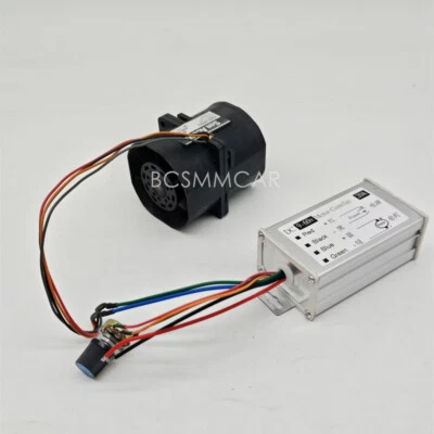 Car Double Fan Power Turbine Turbo Charger Boost Intake Fans Stepless Control - Image 1 of 4