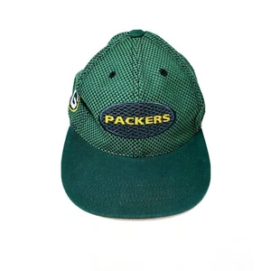 Green Bay Packers Snapback Hat Cap Green NFL Youth Young Adult Annco Vintage - Picture 1 of 6