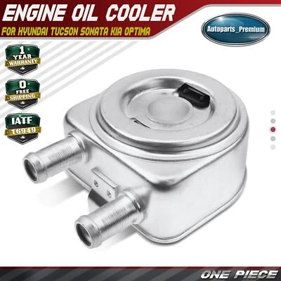 Engine Oil Cooler for Hyundai Tucson Sonata 2014-2015 Kia Optima Sportage 14-17 - Image 1 of 4