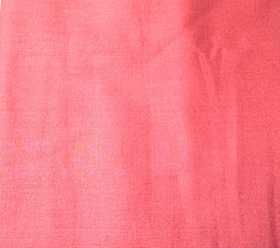 Peachy Pink  Cotton Fabric 1 1/2 Yard   - Image 1 of 1