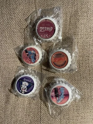 Vintage Coca Cola Bottle Caps Magnet 1996 - Image 1 of 2