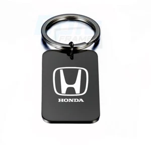 Honda Key chain Premium Engraved Black Premium Metal Polished Keychain - Bild 1 von 2