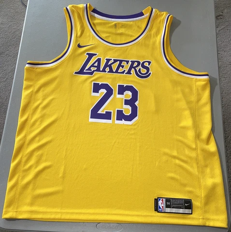 Lebron James Lakers #23 Jersey Swingman XXL Yellow Cover