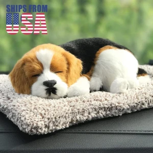 Realistic Detailed Plush Sleeping Beagle Puppy Dog Stuffed Life-Like Toy Pet - Picture 1 of 6