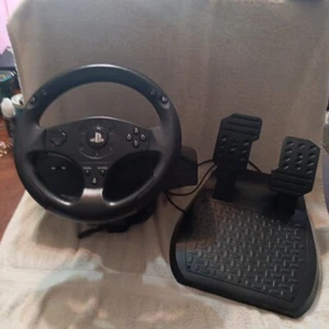 Thrustmaster T80 Racing Steering Wheel And Pedals For PS5, PS4, PS3, PC Gaming - Picture 1 of 10