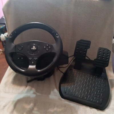 Thrustmaster T80 Racing Steering Wheel And Pedals For PS5, PS4, PS3, PC Gaming - Image 1 of 4