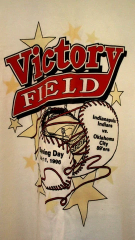 Indianapolis Indians Opening Day for Victory Field Tee Shirt July 11, 1996 ~XXL Cover