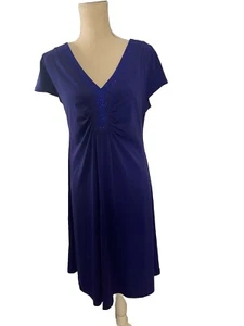 No Iron Ladies Women’s Purple Dress Sparkles Plus Size 14W Special Occasion - Picture 1 of 8