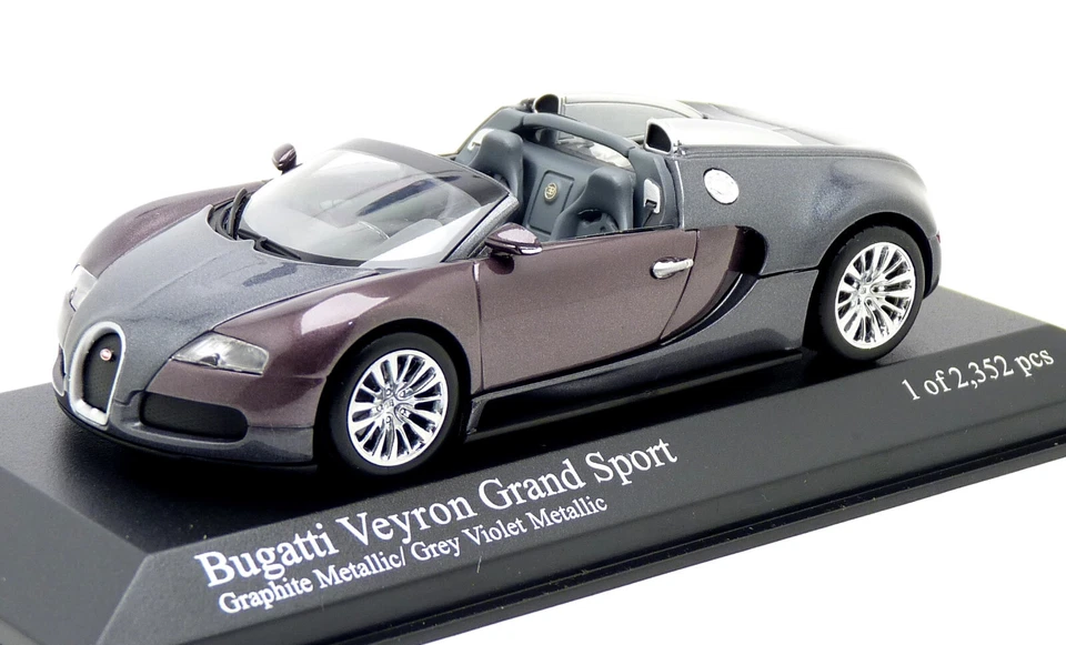 Minichamps 400 110830 - Bugatti EB 16.4 Veyron Grand Sport grau - PKW 1:43 - Bild 1 von 4