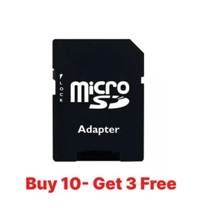 10x MicroSD/TF to SD/SDHC microSD Card Adapter with Lock A-RAM ARSDADAPTER - Picture 1 of 12