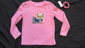 Gymboree 5 5T Appliq New York Girl Puppy School Pink Yorkie Dog Top NWT Bracelet - Picture 1 of 2