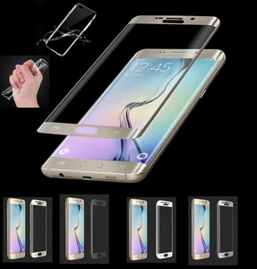 3D FULL Display Glasfolie Samsung Galaxy S7 Edge Schutzglas Folie + TPU Hülle - Picture 1 of 16