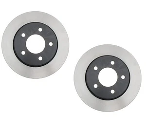 Pair Set Of 2 Solid Rear Disc Brake Rotors Dia 264mm AcDelco For Mazda 3 04-12 - Picture 1 of 1