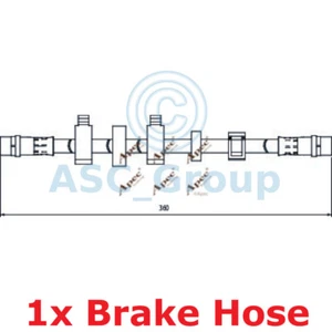 Apec BRAKING 360mm Bremsscheiben Bremssattel Flexible Gummi Schlauch HOS4099 - Bild 1 von 1