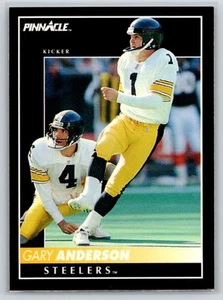 1992 Pinnacle #89 Gary Anderson Pittsburgh Steelers - Picture 1 of 2