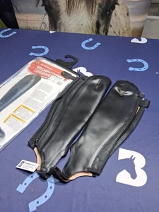 Tredstep Ireland Progaite Legging Chaps- Black C14 L17 Inch - Picture 1 of 11