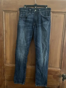 Men’s Levi Strauss Levis Dark Blue Wash Denim Bootcut Jeans 32/32 - Picture 1 of 10