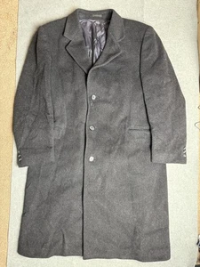 Cappotto Maitland Of England Uomo 46L Grigio Lungo Soprabito Abito Invernale Formale - Foto 1 di 19