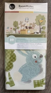 Calcomanías de pared RoomMates Woodland Animals pelar y pegar para niños dormitorios guardería - Imagen 1 de 4
