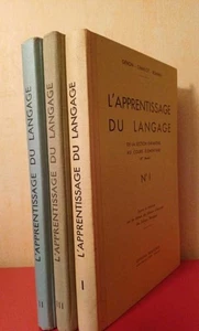 L'apprentissage du langage de la section enfantine Tomes 1 à 3 | Très bon état - Picture 1 of 2