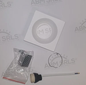 Faretto in gesso quadrato GS-22 verniciabile a scomparsa + attacco GU10 - Foto 1 di 1