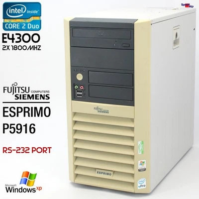 PC Computer FSC Fujitsu Siemens Esprimo P5916 D2314 80GB RS-232 Windows XP - Image 1 of 4