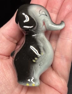 Vintage Elephant Trunk Up Anthropomorphic Pepper Shaker Eyelashes Girl Japan - Picture 1 of 10