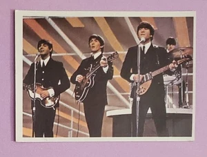 Tarjeta de goma de mascar color diario Topps original de los Beatles de los Estados Unidos años 60 # 49A - Imagen 1 de 2
