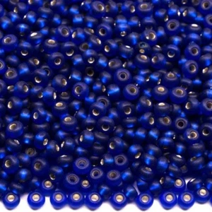 10/0 67300 Matt Preciosa Tschechische Kleine Glasperlen Rocailles 2,3 mm. Blau - Bild 1 von 5