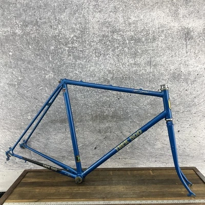 Cuadro de carretera Trek 500 vintage 57 cm Reynolds 501 acero azul EE. UU. con orugas 700c 126 mm Foto 1 de 4