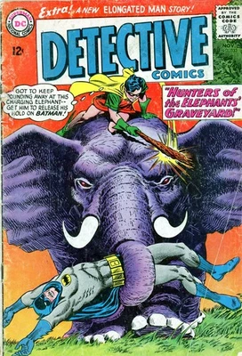 DETECTIVE COMICS # 333 -BATMAN-ROBIN-HUNTERS OF THE ELEPHANT'S GRAVEYARD-1964!! - Image 1 of 2
