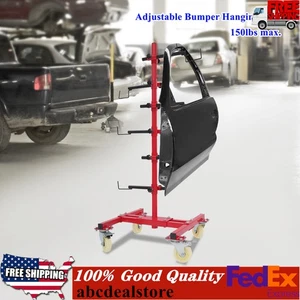 Adjustable Bumper Hanger Stand Panel Painting Car Repair Rack Tree Auto Body Sho - Picture 1 of 16