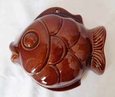 Vintage DessertKeramik, Puddingform, Fisch, Scheurich, Deko - Bild 1 von 4