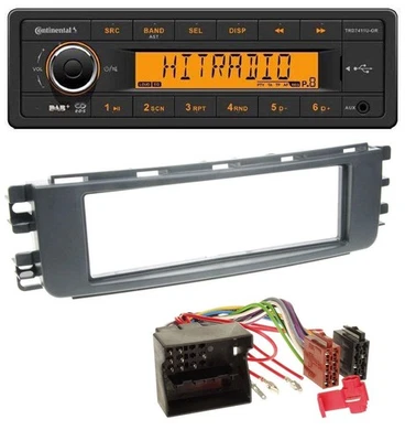 Continental 1DIN DAB MP3 AUX USB Autoradio für Smart ForFour (454, 2004-2006) - Bild 1 von 4