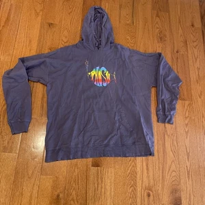 Phish Rainbow Logo Hoodie Sweatshirt Purple Size XL Comfort Wash - Picture 1 of 3