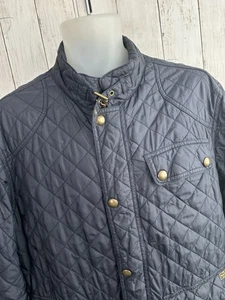 Men’s Polo Ralph Lauren Size L Quilted Jacket RRL Coat Navy Blue Beaton Iconic - Picture 1 of 13