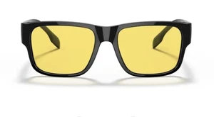 Burberry BE4358 300185 Men's Sunglasses – Knight Black Frame / Yellow Lenses - Picture 1 of 4